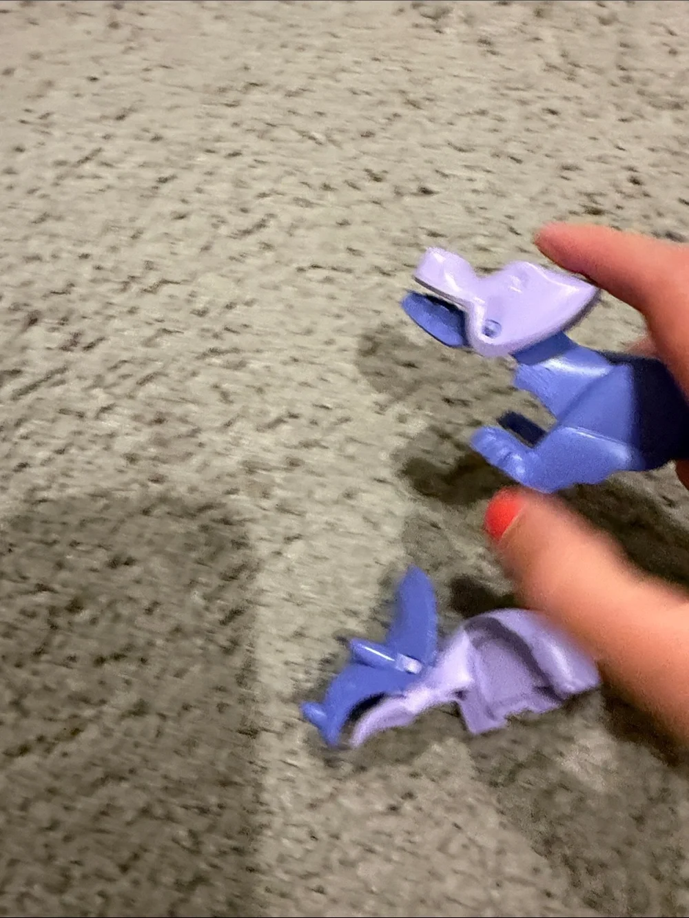 Purple & Blue Dino Spoon and Fork Set - Kids Eating Utensils